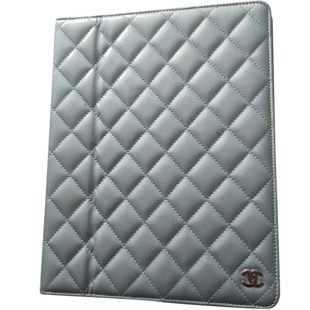 Authentic Chanel IPAD Patent Leather Case